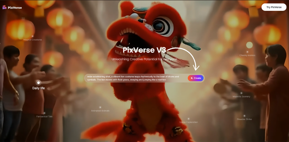 pixverse Homepage