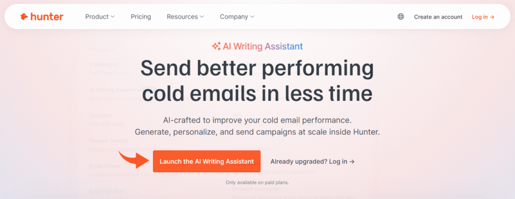 Hunter io Review: The Best Email Finder in 2025? 12 Hunter IO AI Writing Assistant
