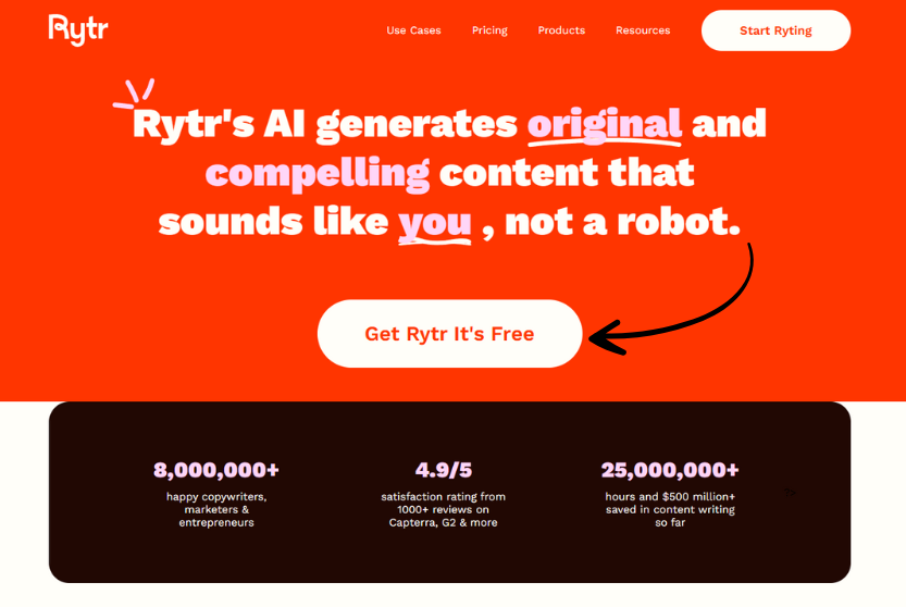 RYTR Homepage