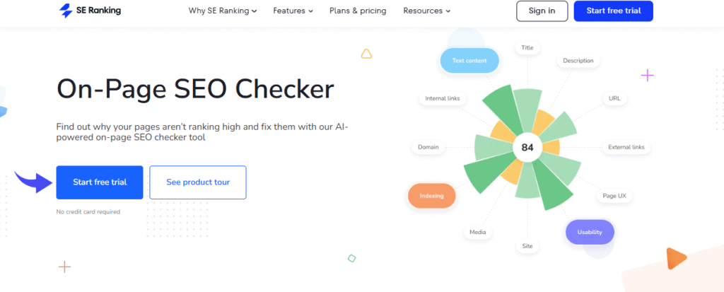 SE Ranking On-Page Seo Checker