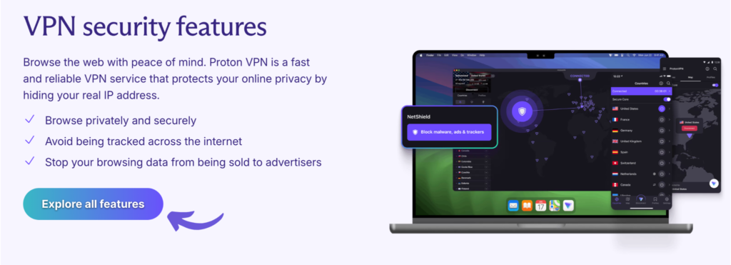 VPN security features