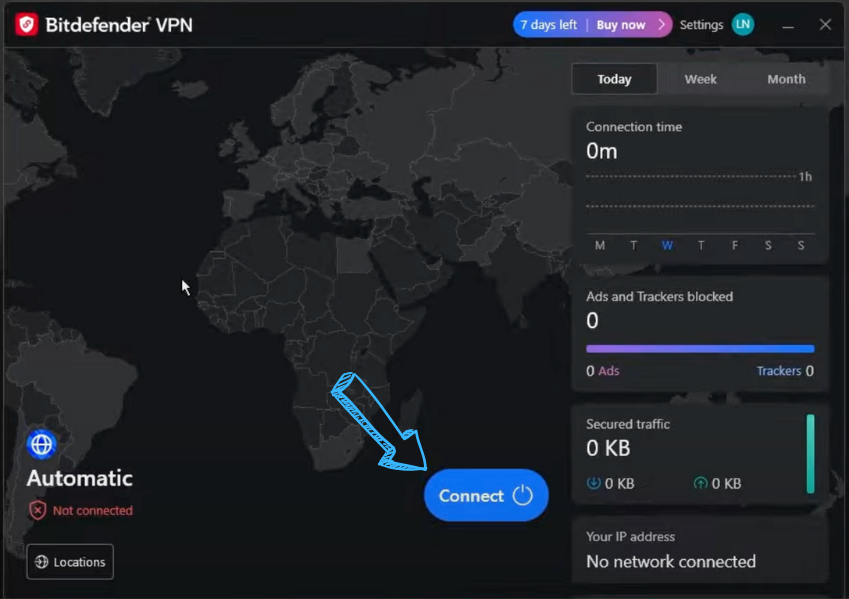 Navigating the Bitdefender VPN Interface