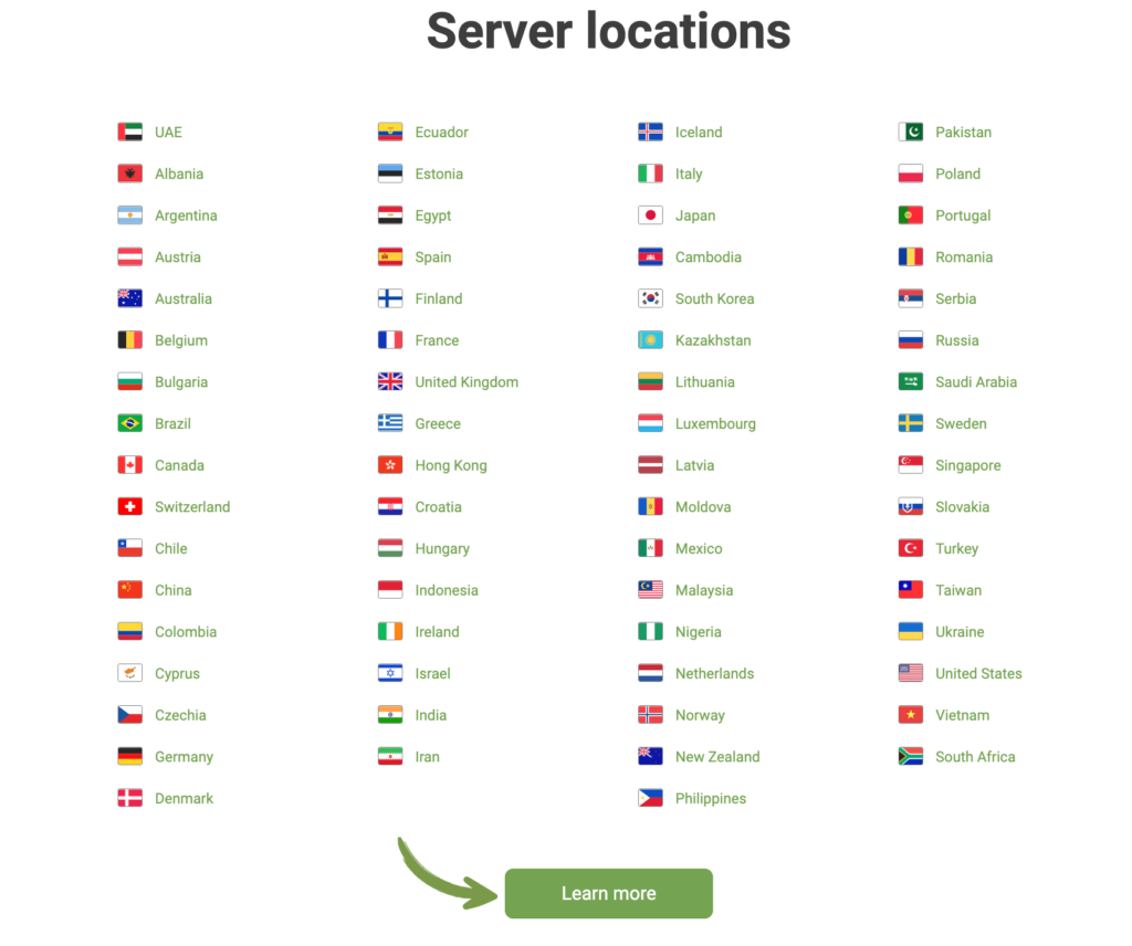 Server Locations