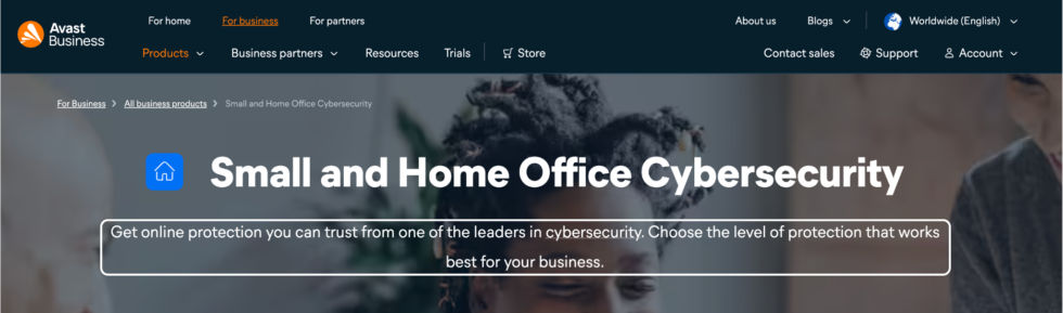 AvastVPN Small and Home Office Cybersecurity
