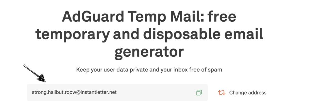 adguard temp mail