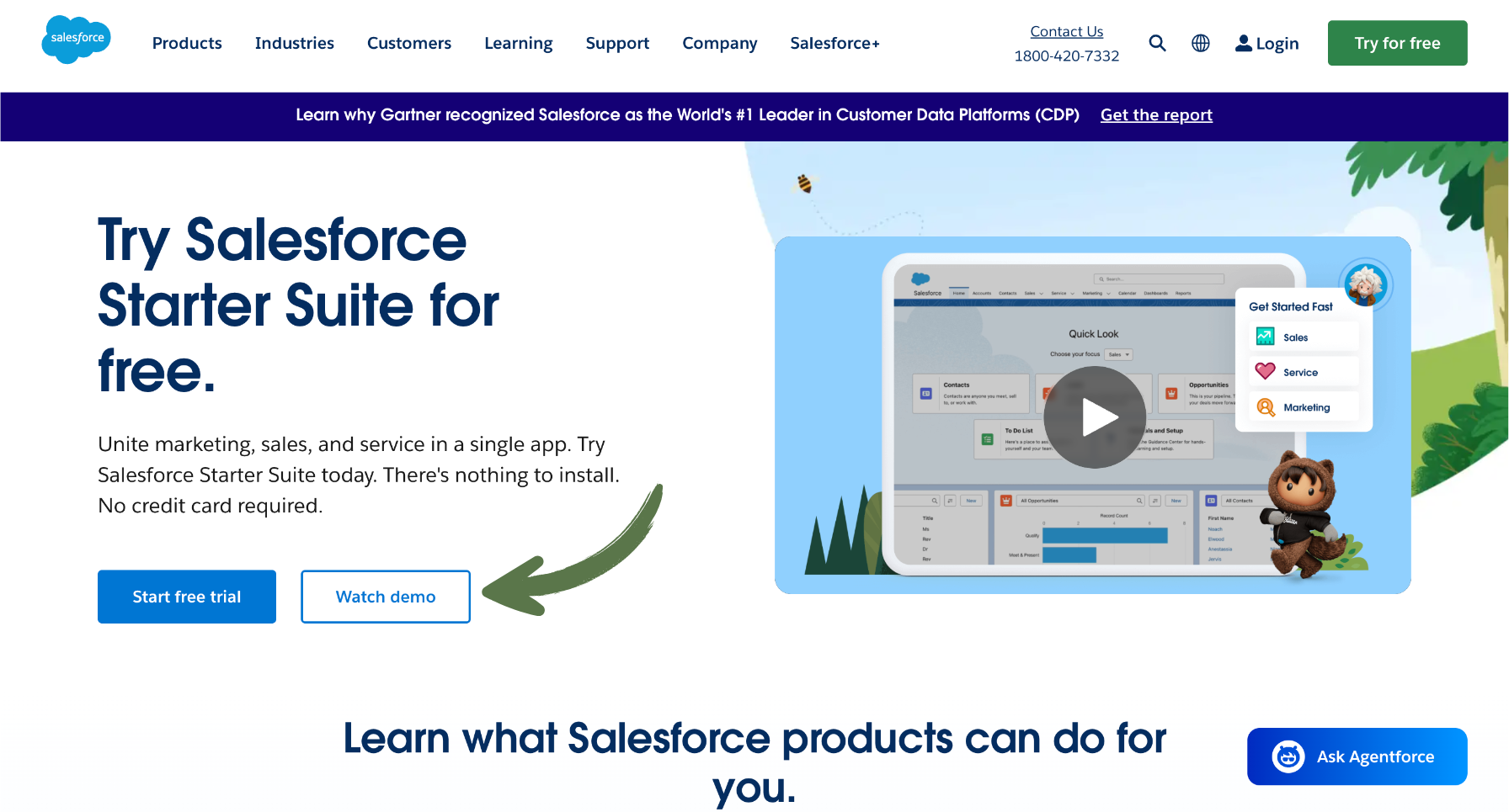 salesforce homepage