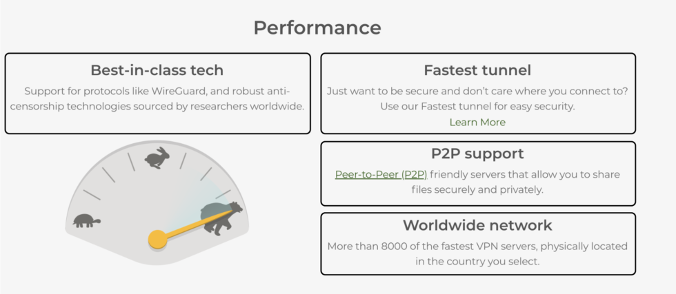 TunnelBear Fast Performance