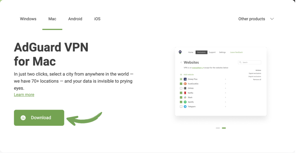 Download Adguard VPN in Mac