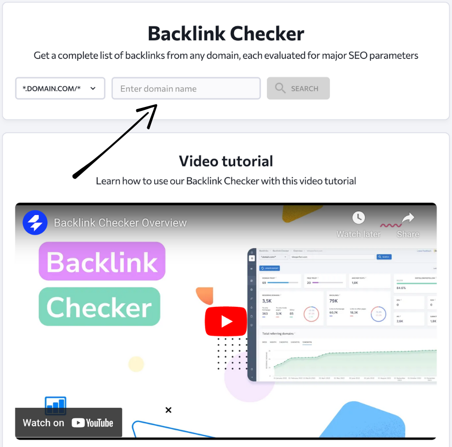 SE ranking backlink cheaker