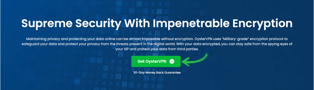 OysterVPN AES 256-Bit Encryption