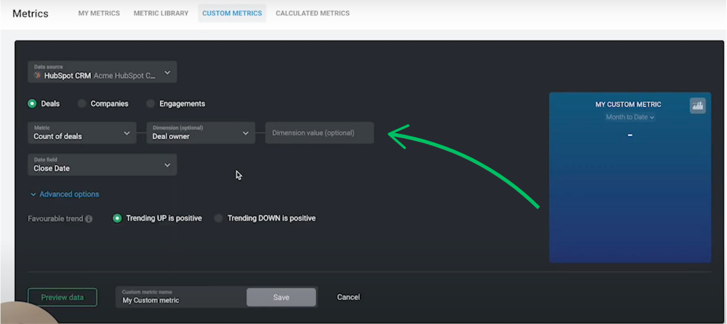 Databox custom dashboards