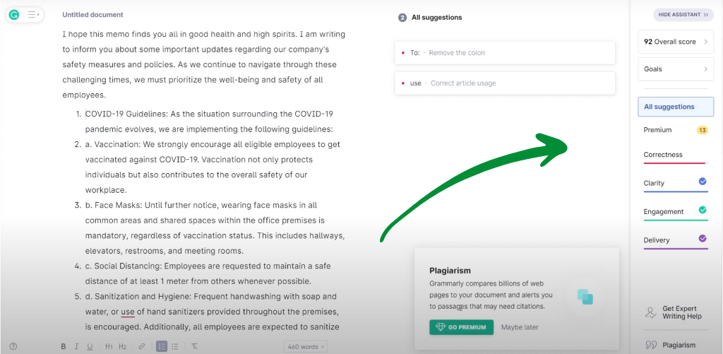 Grammarly paraphrasing tool