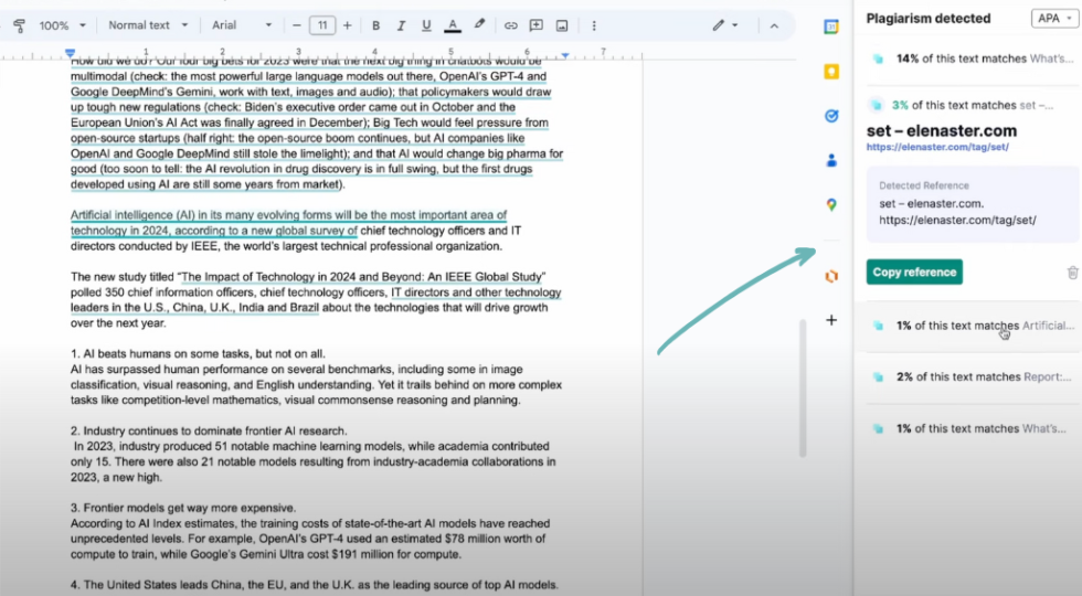 Grammarly Plagiarism Checker