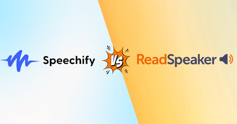 Speechify vs ReadSpeaker