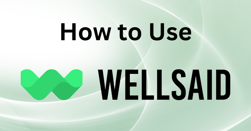 how to use wellsaid labs