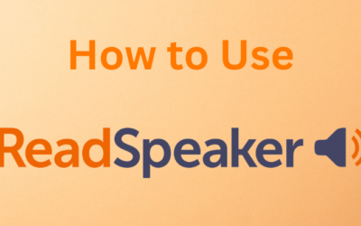 How to Use ReadSpeaker: A Simple Guide in 2025