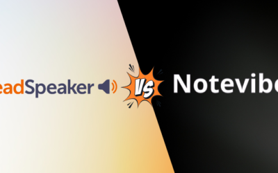 ReadSpeaker vs Notevibes: Which is Better in 2025?