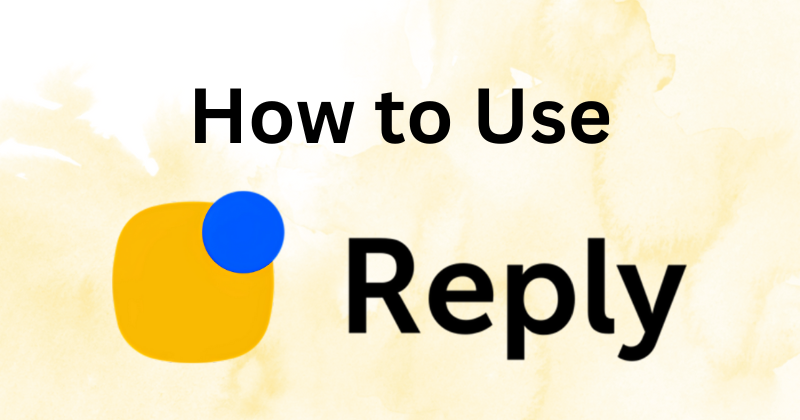 how to use reply io