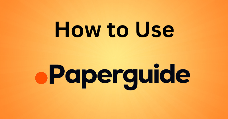 how to use paperguide