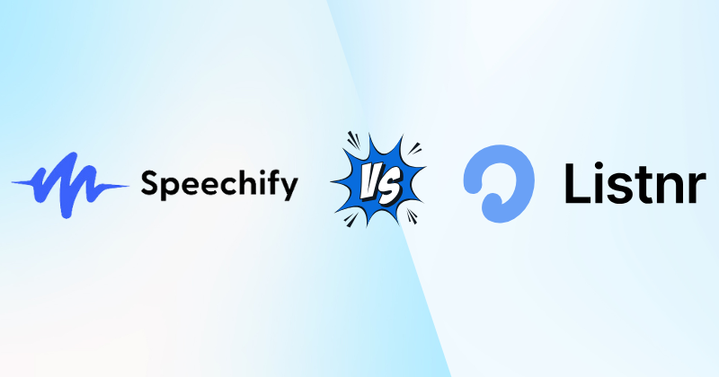 Speechify vs Listnr