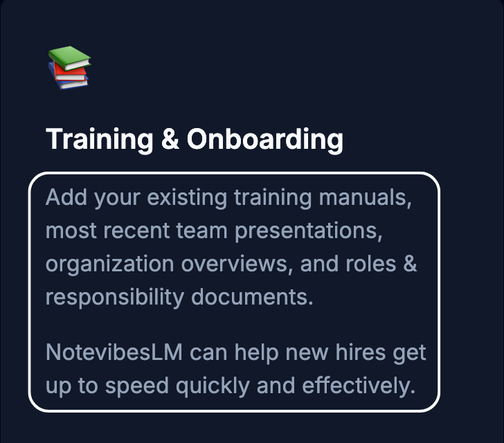 Training & Onboarding