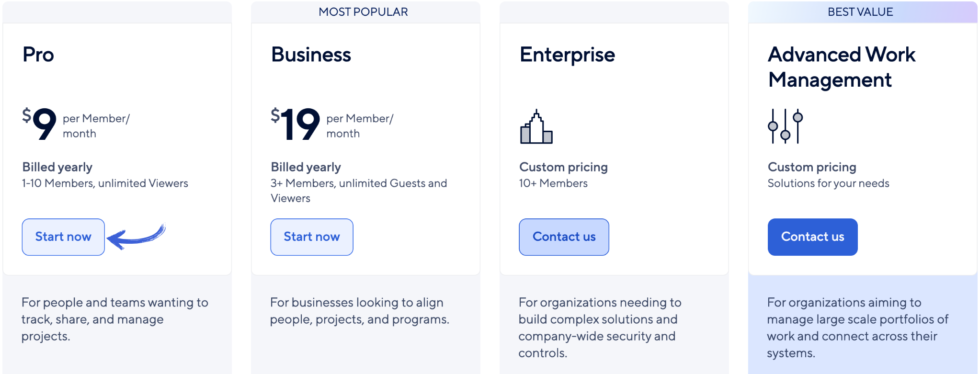 Smartsheet Pricing Image