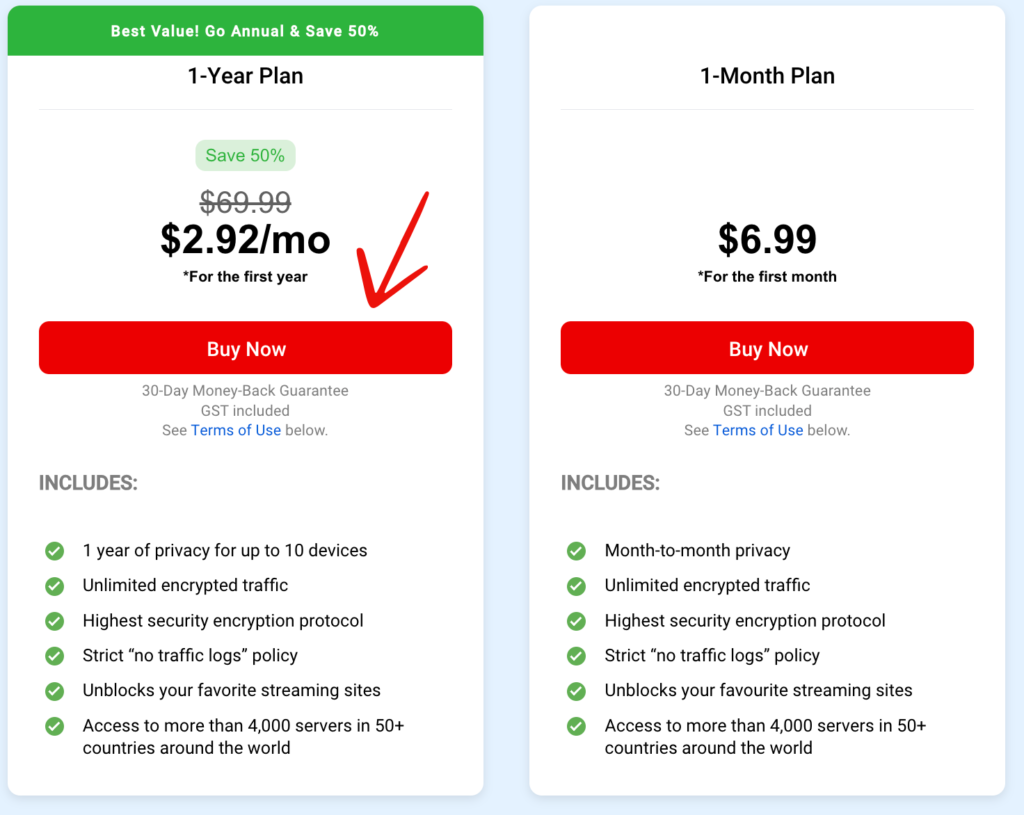 Bitdefender VPN Pricing