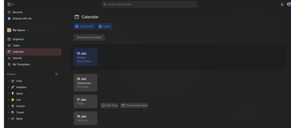 Craft Calendar Image