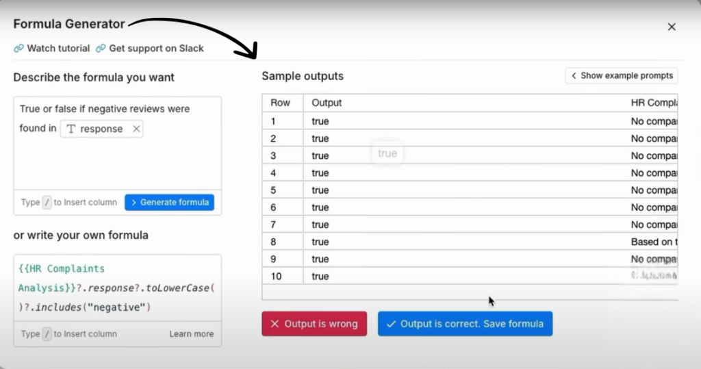 clay ai formula generator