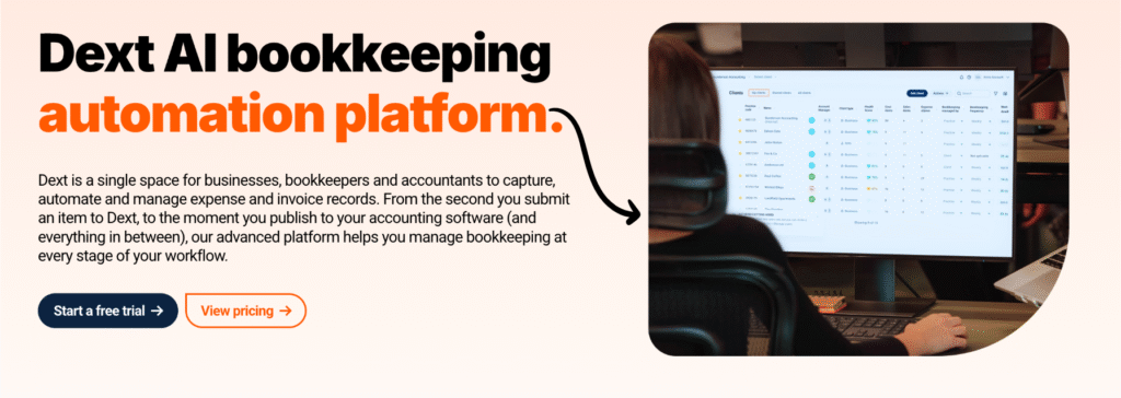 dext AI bookkeeping automation
