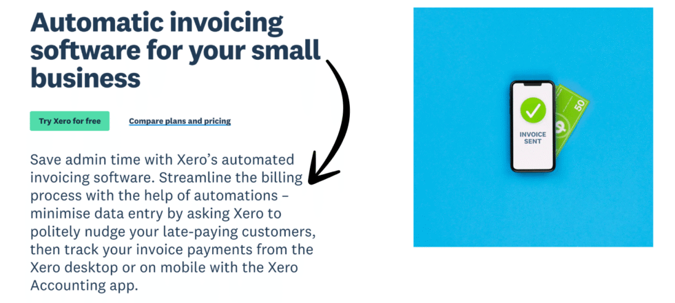 Xero automatic invoicing feature