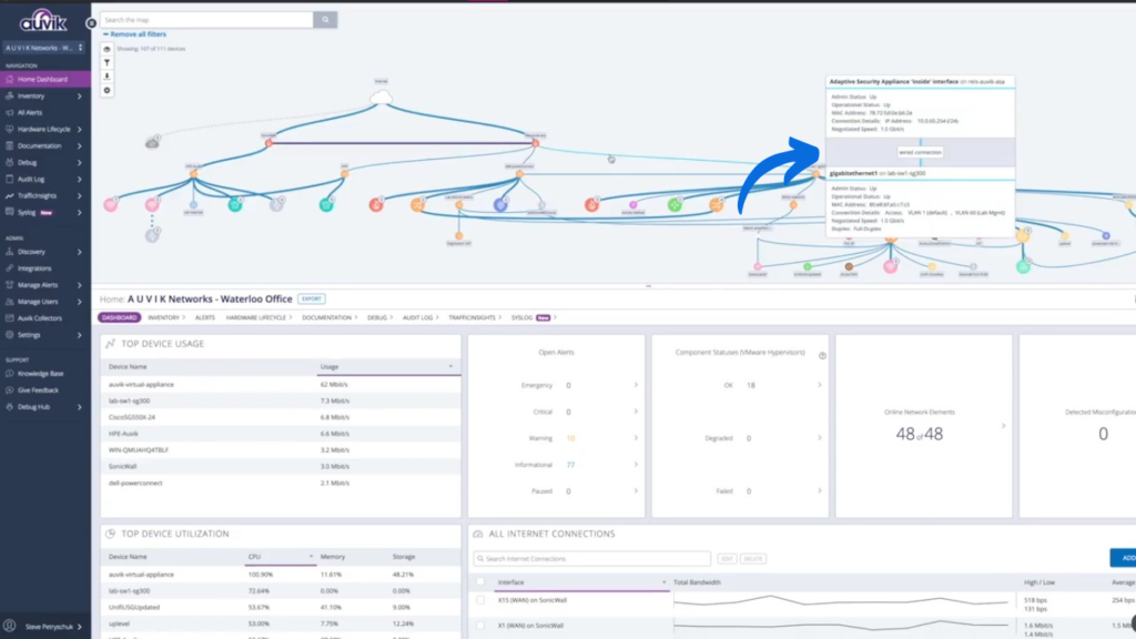 Auvik Automated Mapping & Inventory