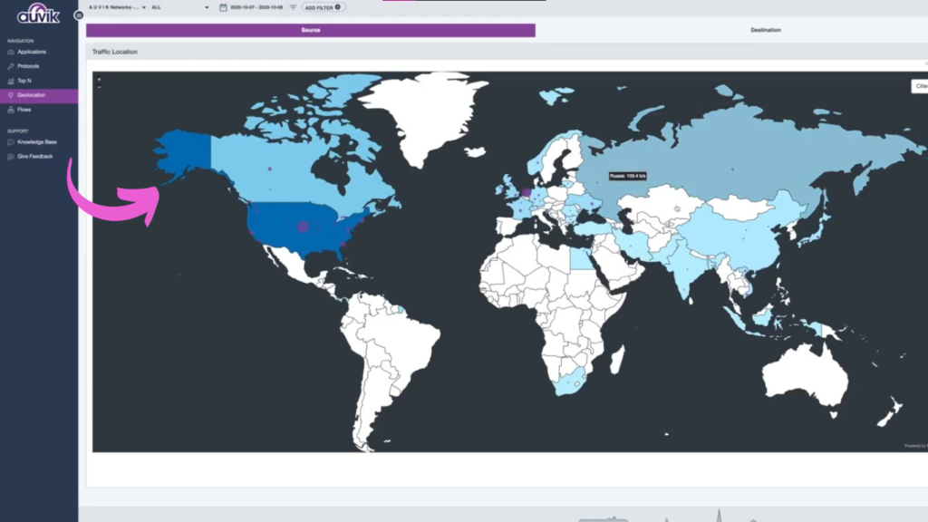 Auvik Providing Geolocation Views