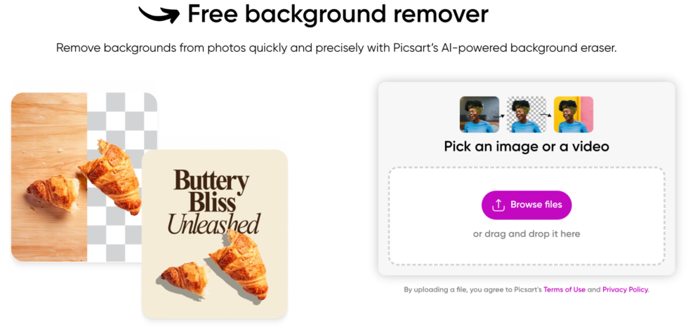Picsart Background Revmover