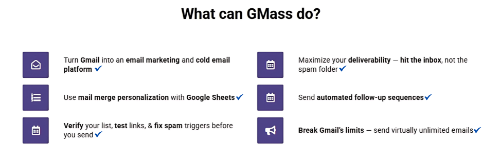 GMass Top Benefits