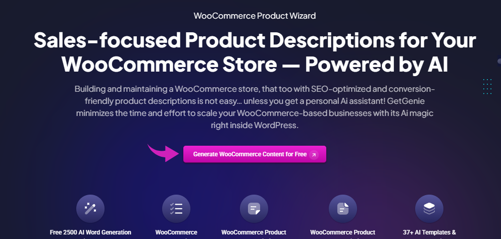 GetGenie WooCommerce Wizard