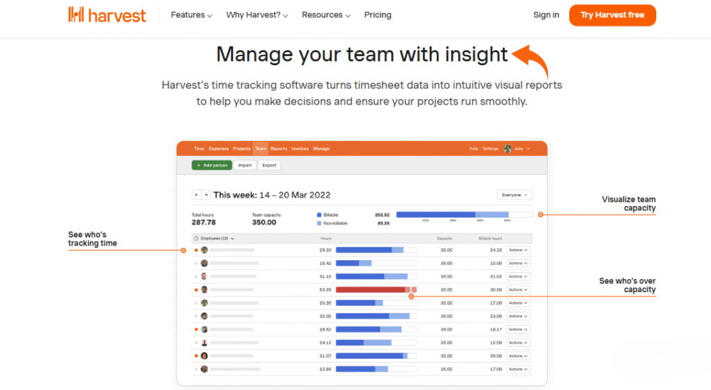 Harvest Time-Off Management