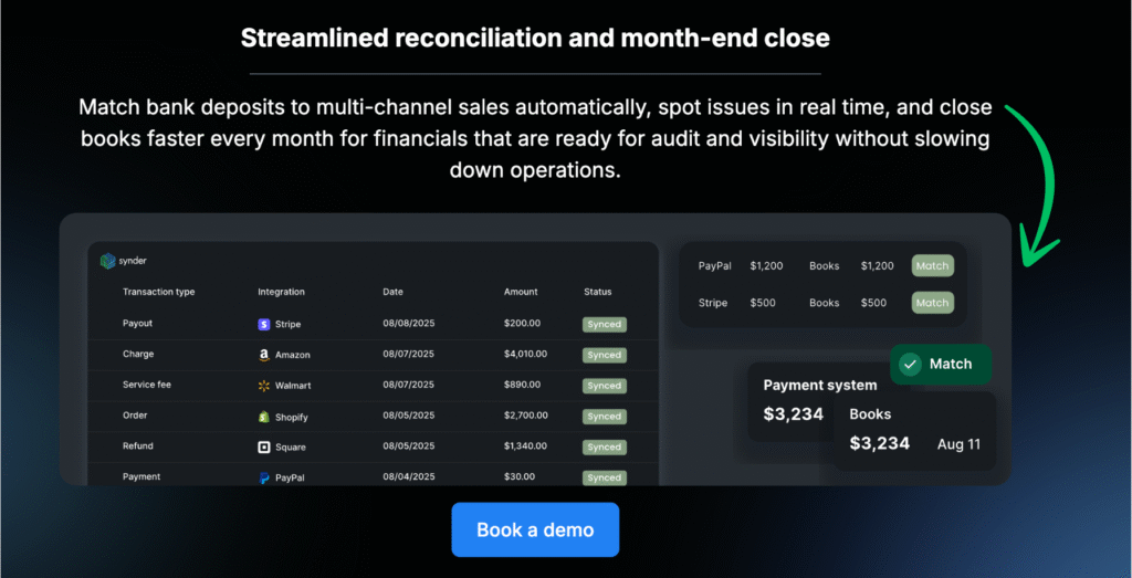 synder Streamlined reconciliation