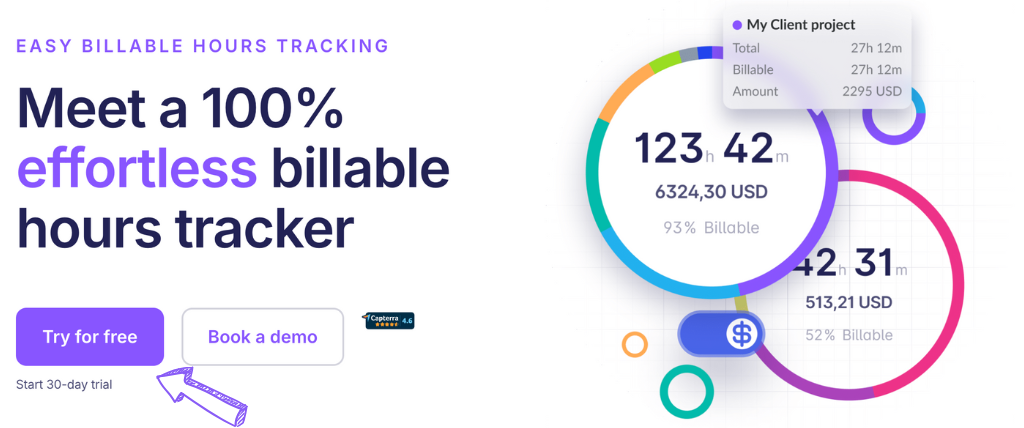 Timeular billable hours tracker