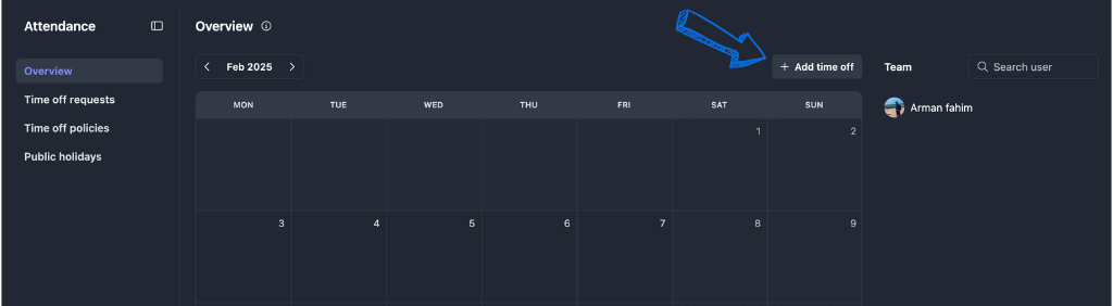 Tracking Time attendance tracking