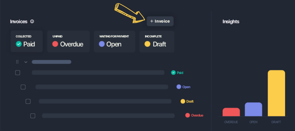 Tracking Time invoices