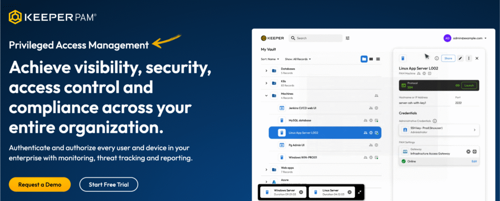 Keeper Security Privileged Access Management
