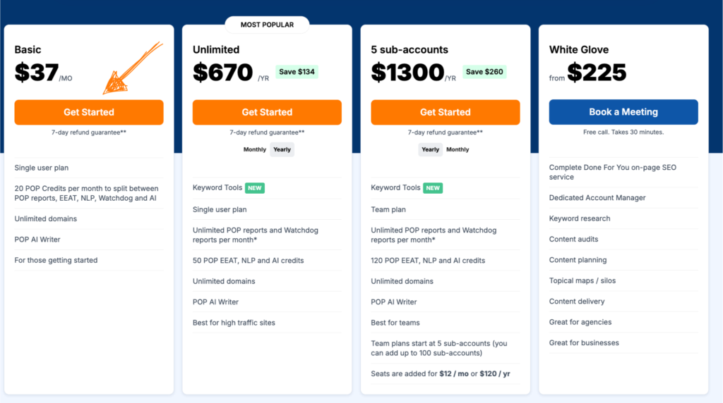 Page Optimizer Pro pricing