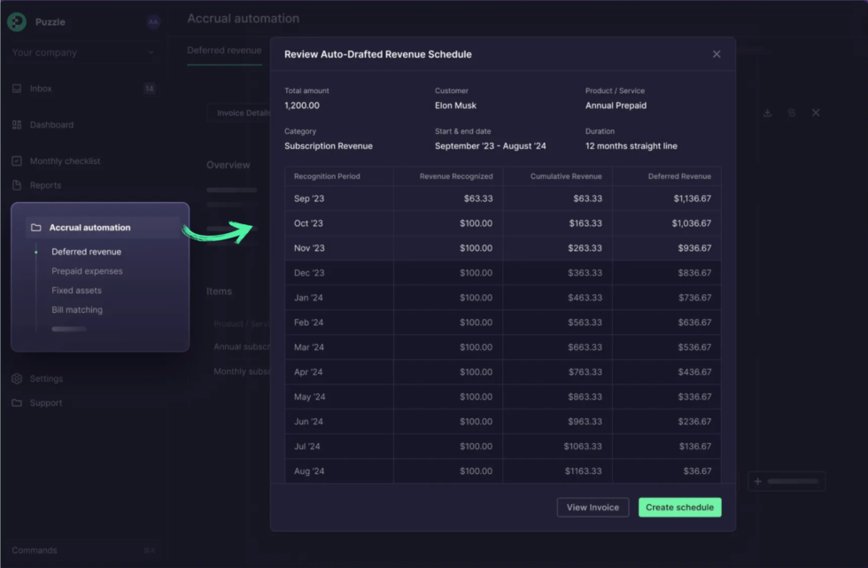 Puzzle IO Accrual Automation