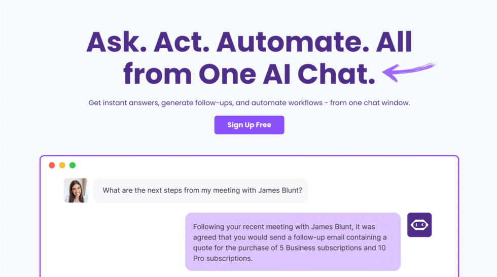 MeetGeek AI Chat Image
