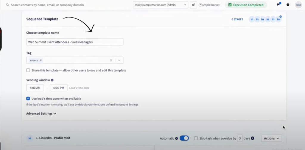 amplemarket linkedin automation