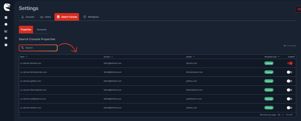 contentraptor search console