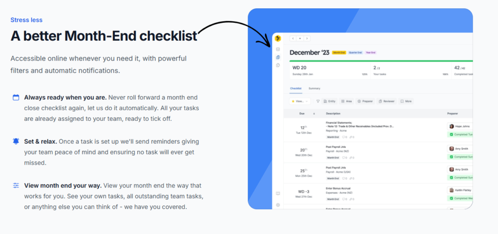 easy month end checklist