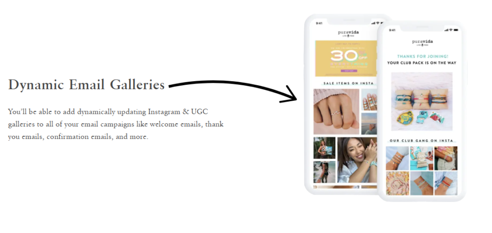 Foursixty Email Campaign Galleries