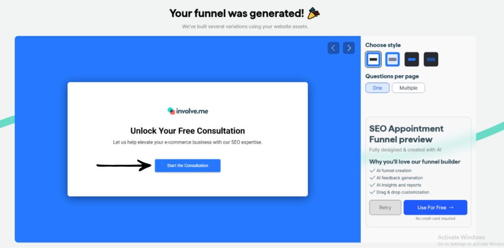 involve me ai funnel creator